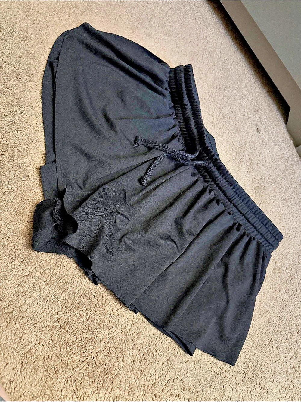 true Black Athletic Shorts Like New